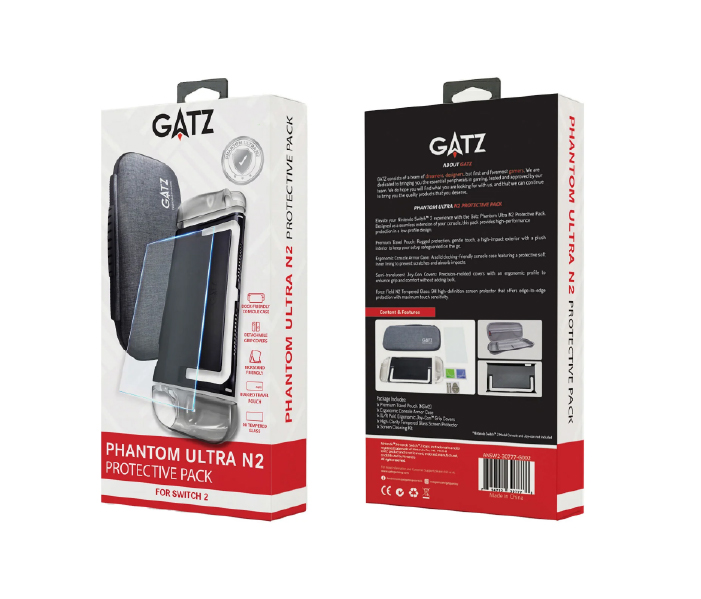 GATZ Phantom Ultra N2 Protective Pack for Nintendo Switch 2